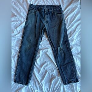 Wrangler Dark Blue Straight Jeans